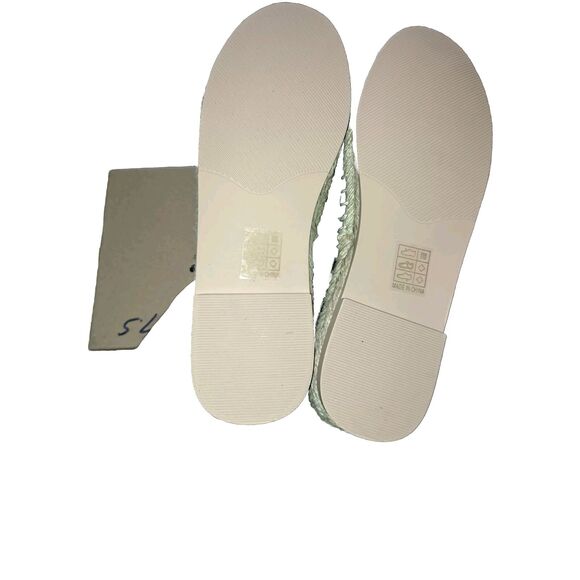 Jijixi Espadrille Green Black sequin slip on flats 240 US 7.5 St. Patrick Day - Picture 6 of 6